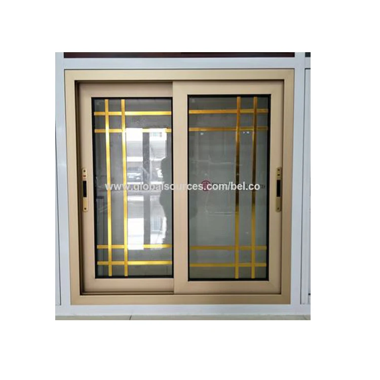 Small Sliding windows Tempered Glass Window Grill Design