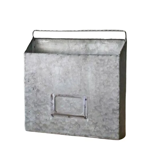 
 Galvanized 3 Tier Floor Magazine Holders  