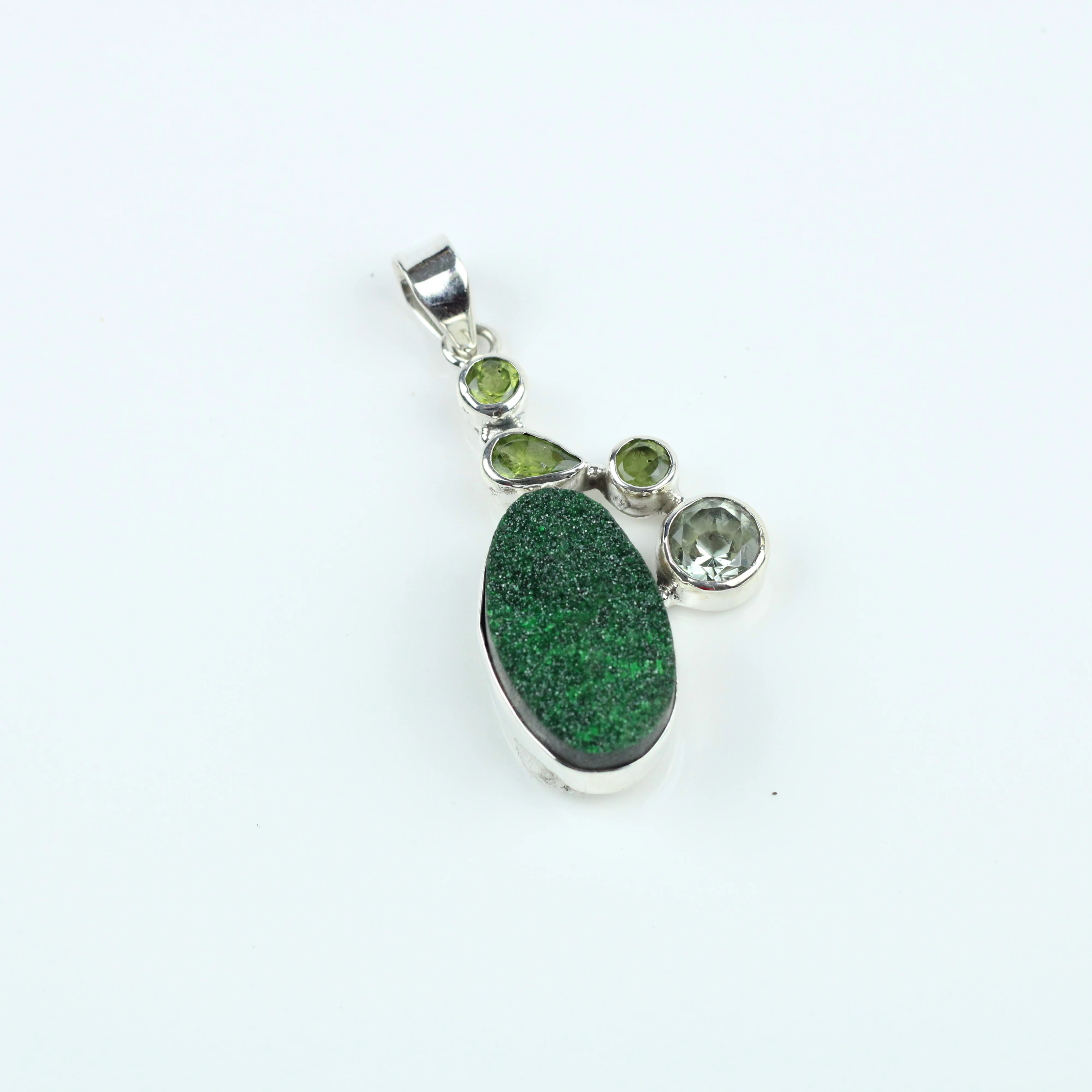 925 Sterling Silver Plated Pendant Lime Stone Jewelry Healing Stone Jewelry Handmade Pendant Natural Lime Stone In Garnet Gemstone Pendants