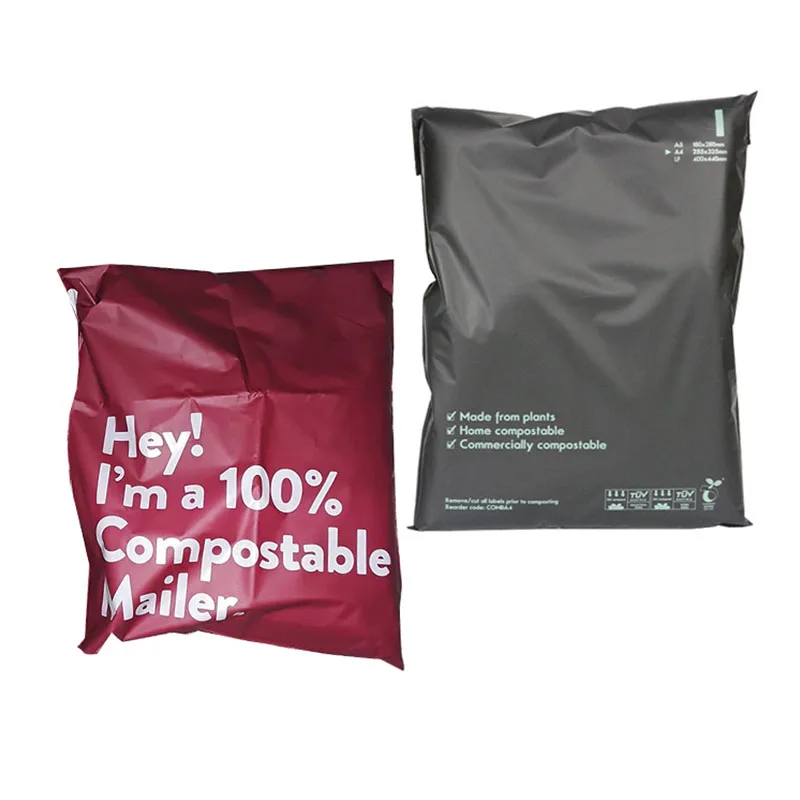 Compostable Nude Poly Mailers Packaging Bags Clothing