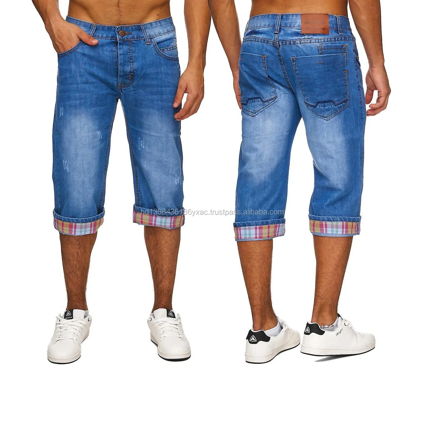 Buy Pepe Jeans Boys Blue Printed Three Quarter Denim Shorts - Shorts for  Boys 2517708 | Myntra