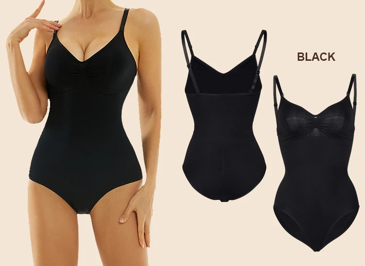 Women Slimming Bodysuits Shapewear Tops Tummy Control Body Shaper Spaghetti Strap Camisole