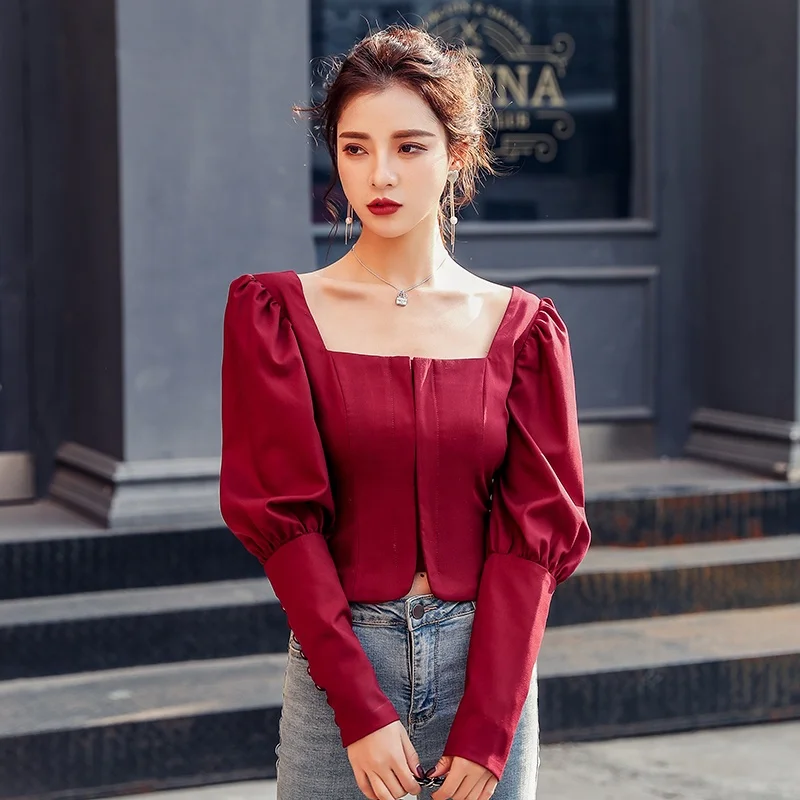 2020 Wholesale Women Fashion Long Sleeve Square Neck Blouse Ladies Casual  Office Wear Top - Buy Ladies Office Wear Designs,Ladies Office Formal Wear,Long  Sleeve Blouse Product on Alibaba.com