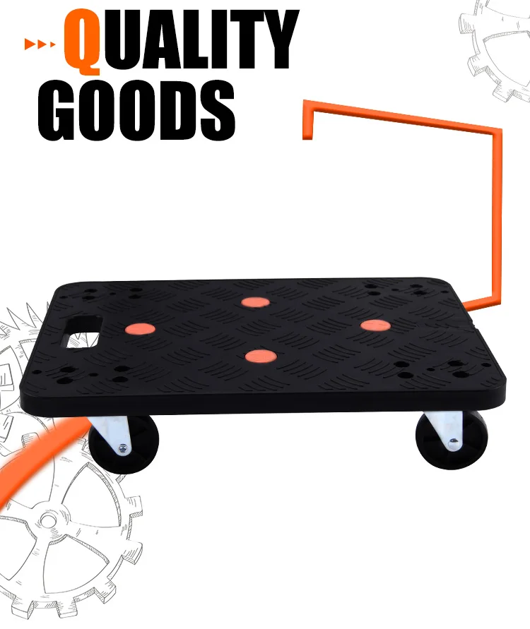 Kseibi Heavy Duty 495x365mm Plastic Dolly For Carrying To And From The