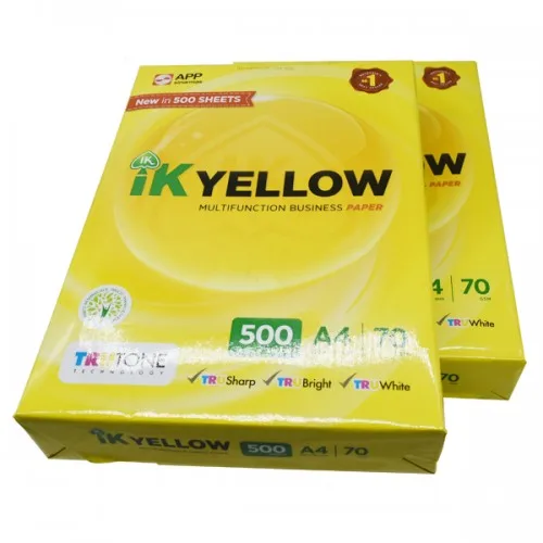 Ik Yellow A4 Paper A4 Copy Paper 80gsm Typek 70gsm Copier Paper Blc A4 Copy Paper Buy Ik Plus A4 Paper Papier A4 Ik Plus Ik Yellow A4 Product On Alibaba Com