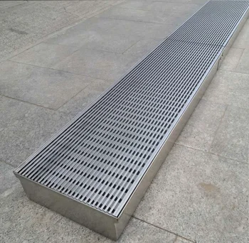 outdoor drainage area used stainless steel storm drain