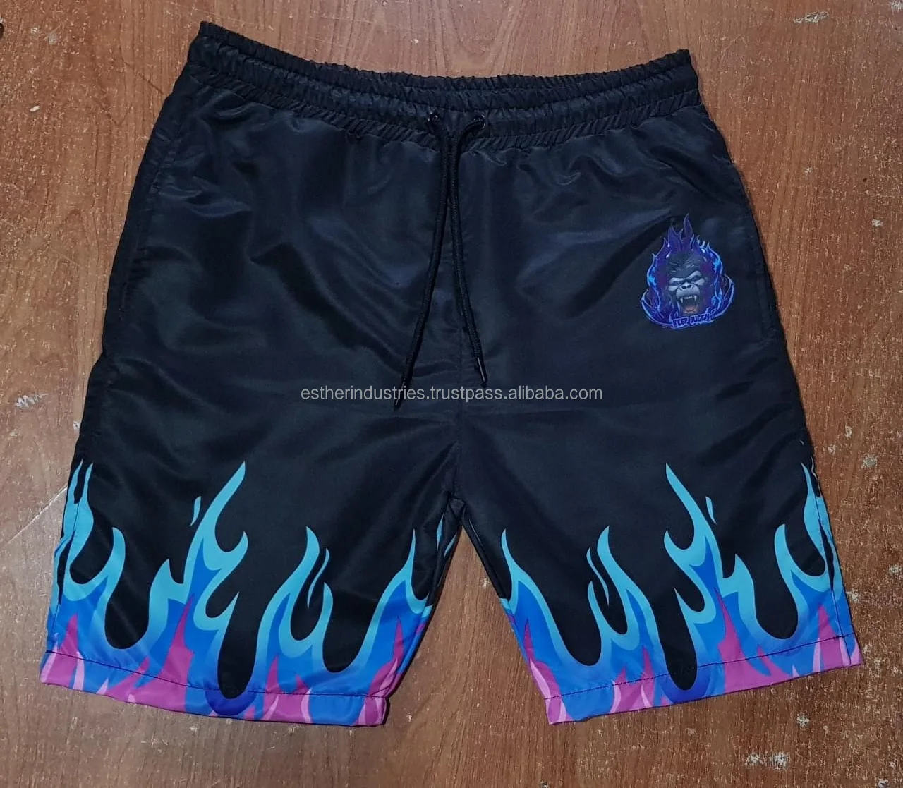 Mens Shorts Terry Cotton With Zipper 
