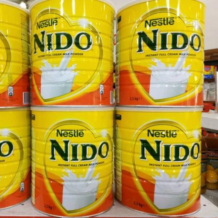 fortified full cream nestle nido milk available in sizes.
