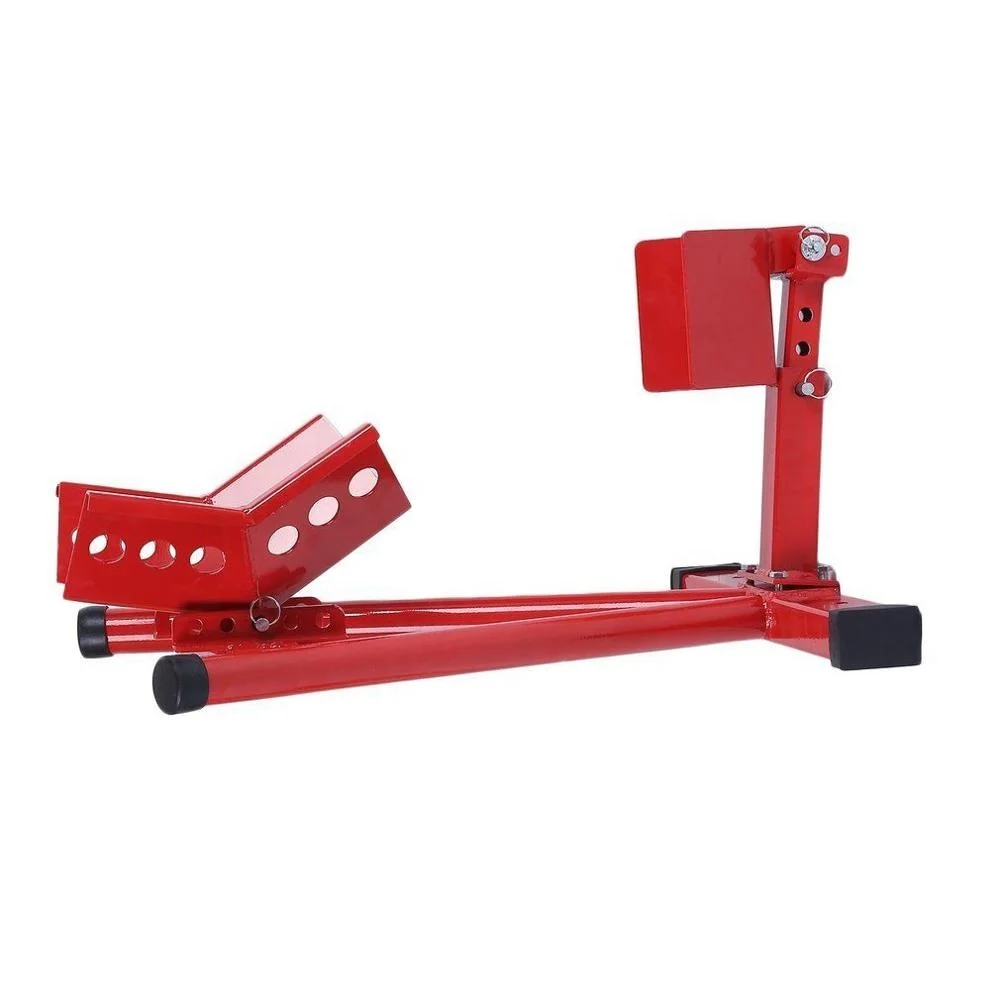Adjustable Motorcycle Support Paddock Stand Front Wheel Chock