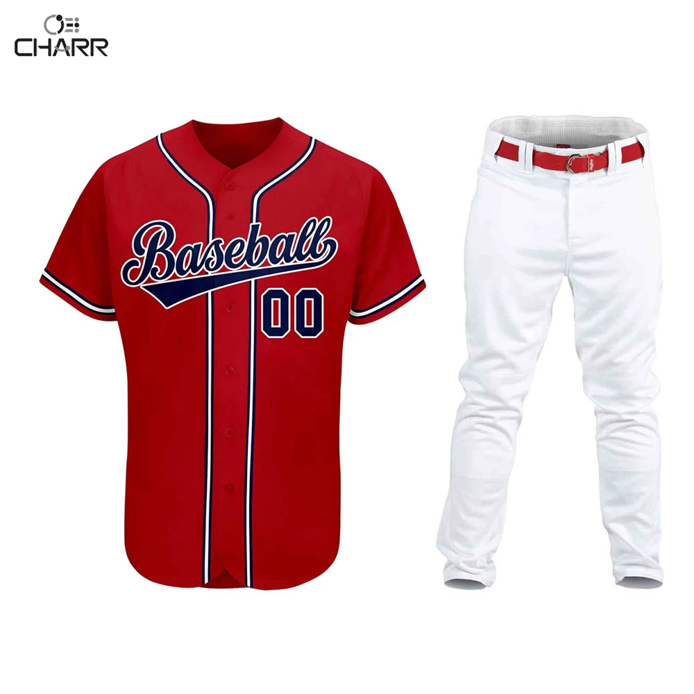Custom Logo Baseball Uniform High Quality Custom Size Men Baseball Uniforms in Black and White Color