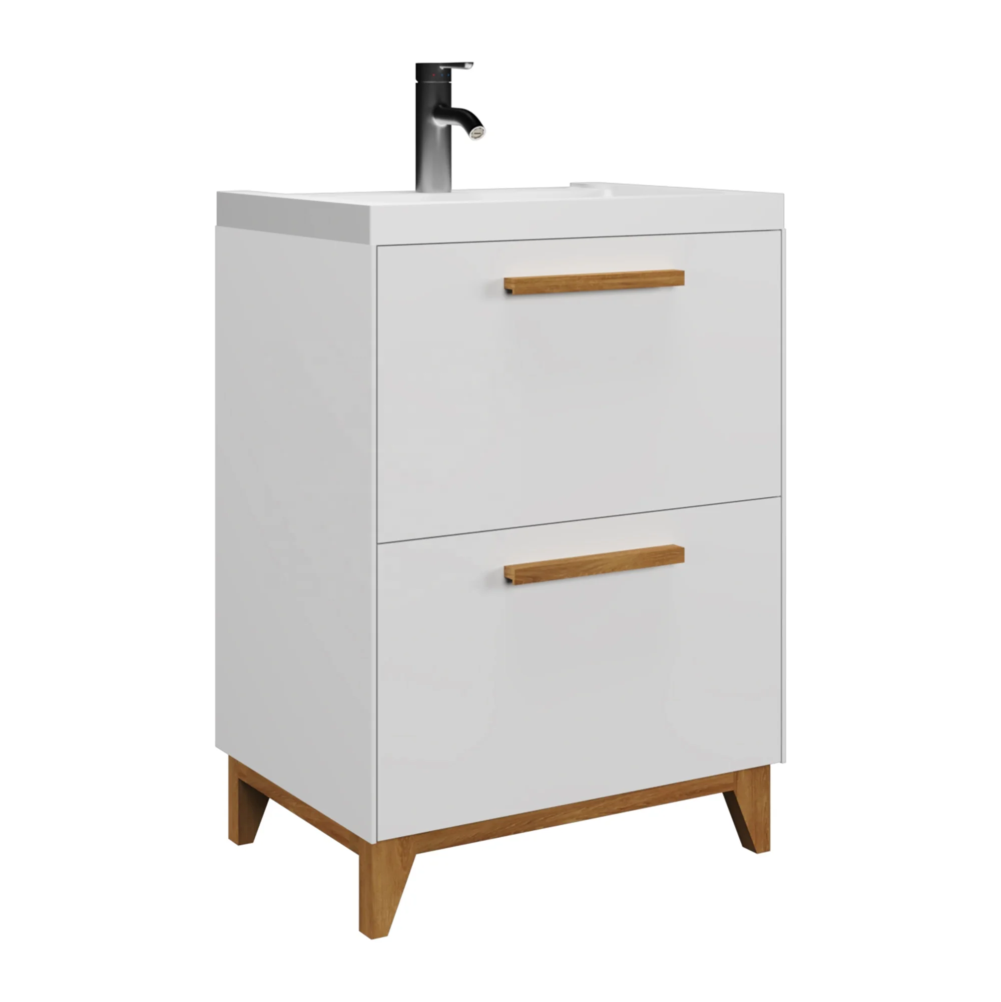 Floor Standing Washbasin Cabinet 2 Drawers Buy Bathroom Standing Cabinet Price