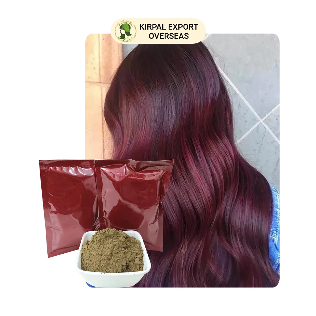 Burgundy Henna Hair Color Manufacturer and Supplier from India, Pouch, 100  gm at Rs 480/kg in New Delhi