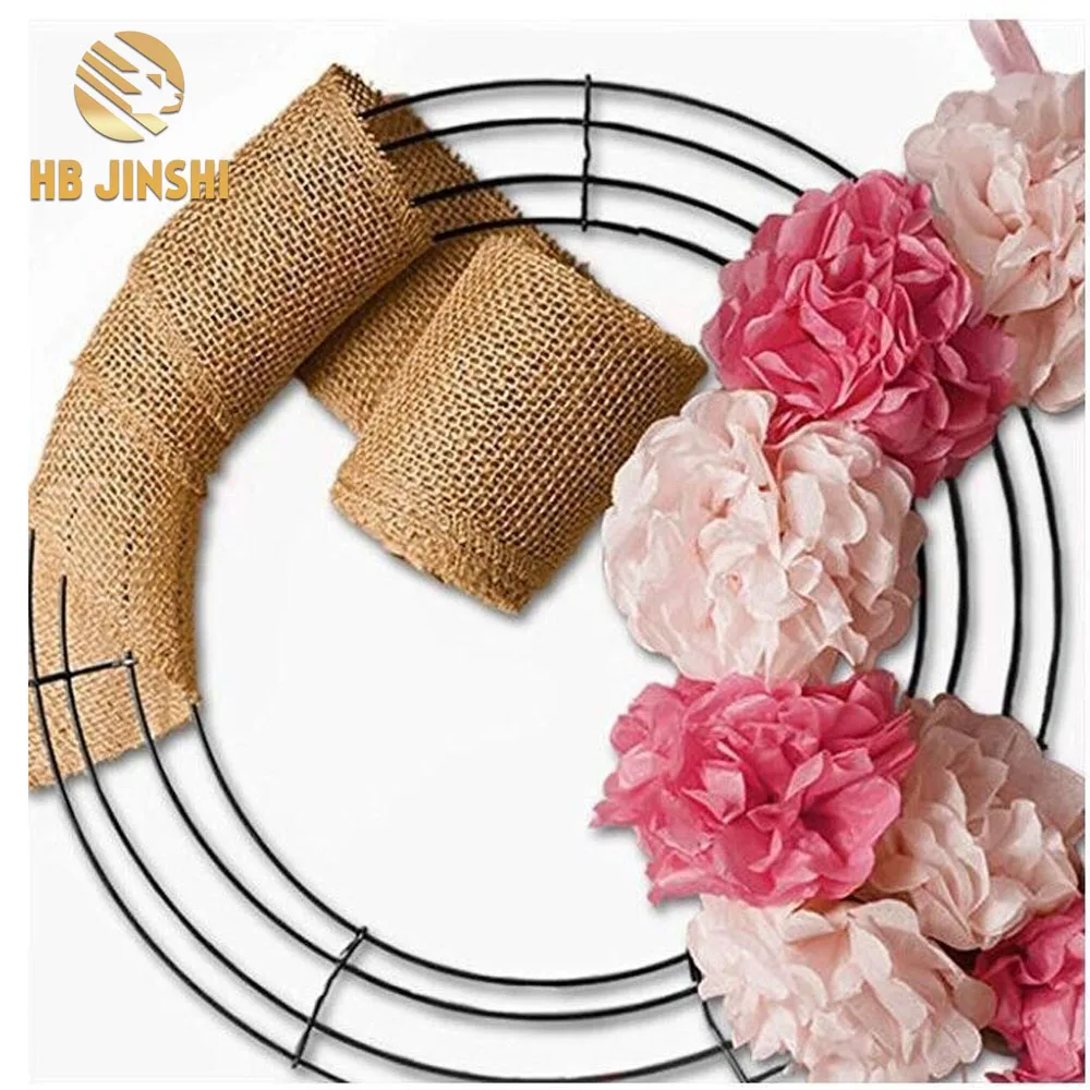 Decorative Flowers Wire Wreath Frame Wholesale Wreath Making 18
