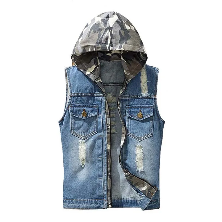 hoodie with jean vest