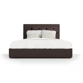 Malaysia Premium Export Quality Beca Bed Frame (King / Queen Size) Elegant design with a modern touch Walnut/ White Colour