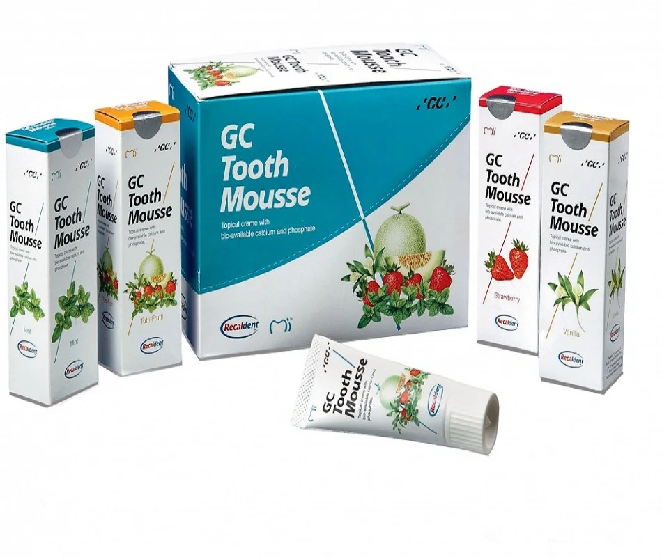 gc dental tooth mousse topical dental tooth cream with recaldent