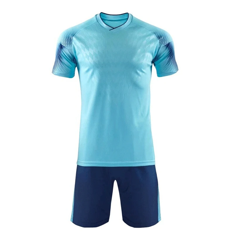 Club sky blue football jersey customized High quality football uniforms  Customized jersey number