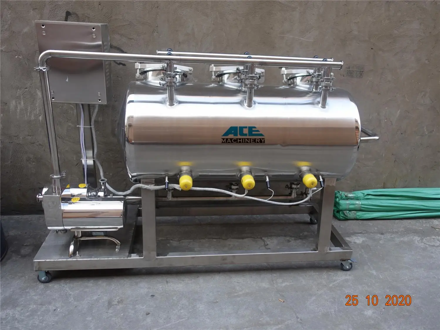 Factory Price Quality Sanitary Dairy Beverage Milk Cip Cleaning System Pipes Containers And Sterilization Equipment