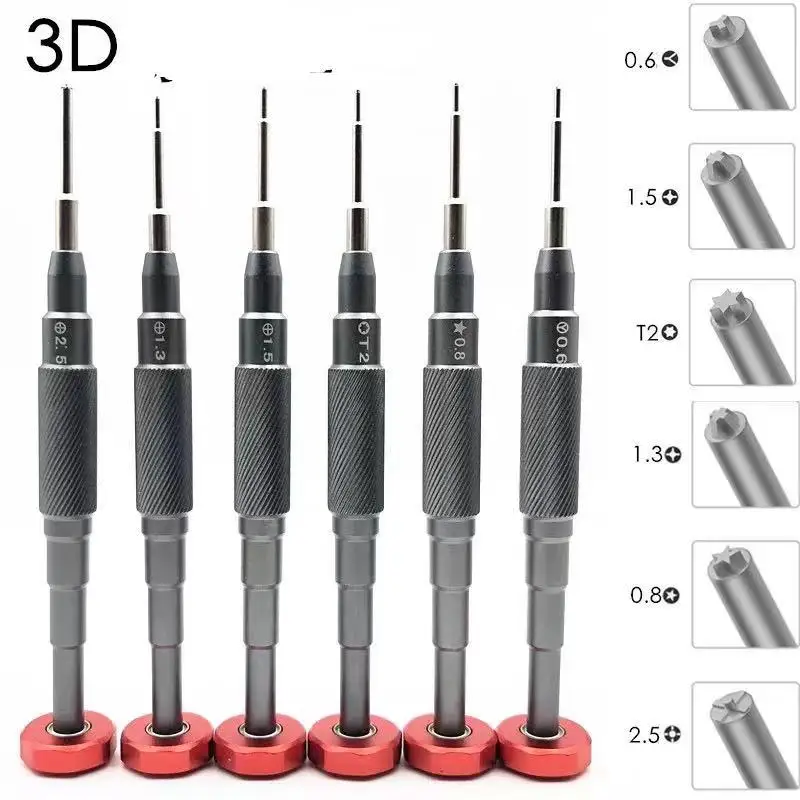 3D Screwdriver High-Precision Anti-Rust Magnetic Pentalobe Y-type Convex Cross for iPhone Samsung Repair Screw