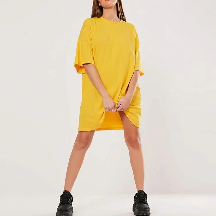 t shirt dress with knot at bottom