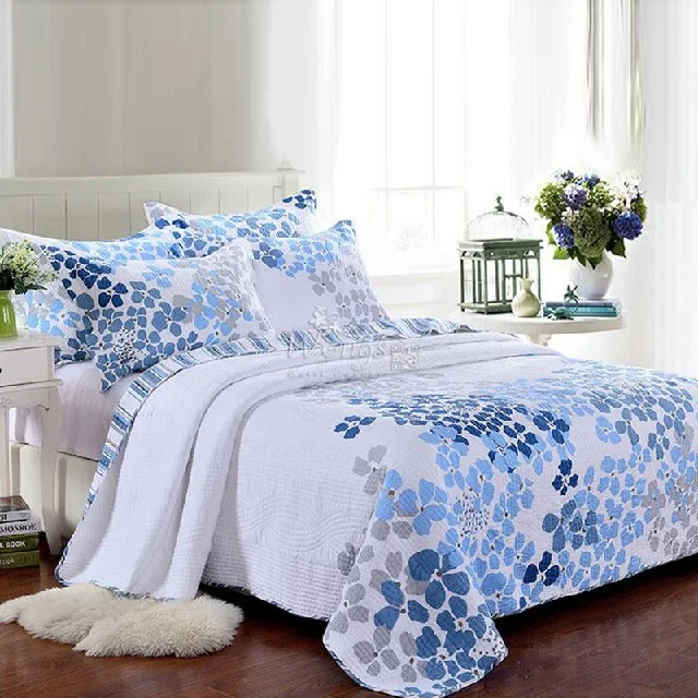 Качественное покрывало с принтом 100% органический хлопок сертифицировано из