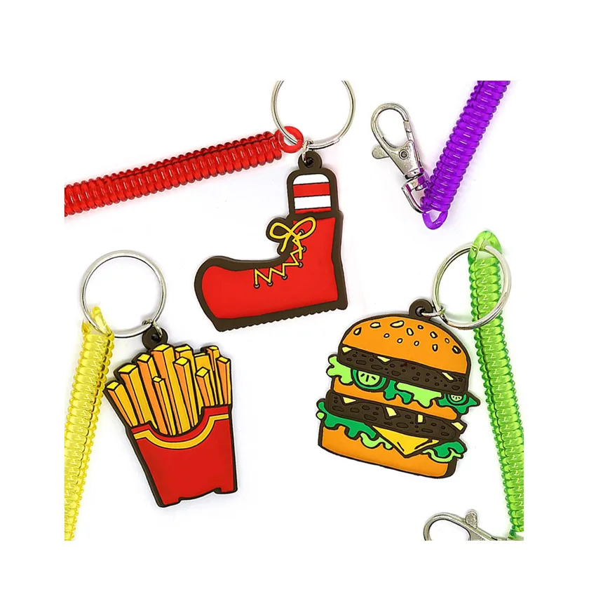 KITAC40th ノベルティ Promotional Keychain 2D Flat Embossed Custom logo Soft Pvc
