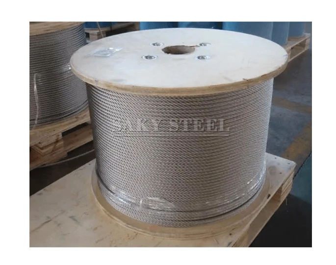 316 6x19 stainless steel wire rope