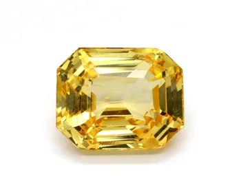 8.05 Carats Natural Sri Lankan (Ceylon) Yellow Sapphire Certified Gem Real Gems