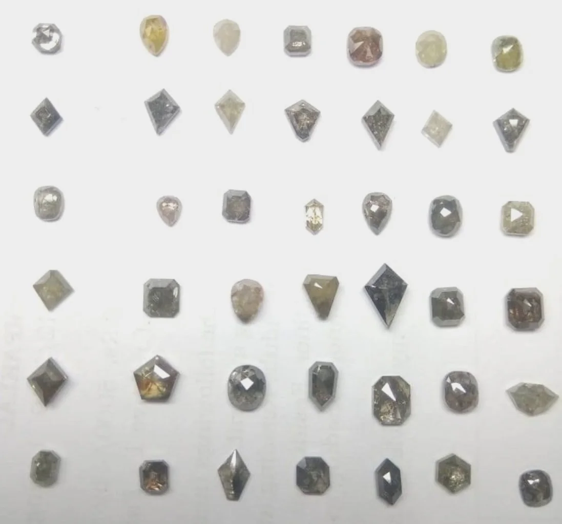 Mixed Size of Icy Rose Cut Natural Diamonds for Antique Jewelry,salt and  Pepper Diamonds,rose Cut Loose Diamonds