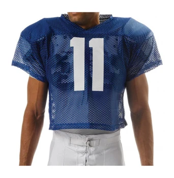 Adult Mesh Football Practice Jersey With Number Football /lacrosse ...