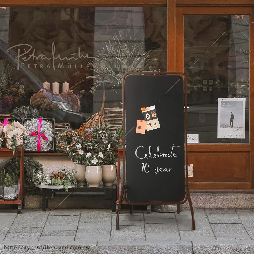 Промышленный стиль, магнитная доска для тротуара, Двусторонняя черная доска, стоячий знак