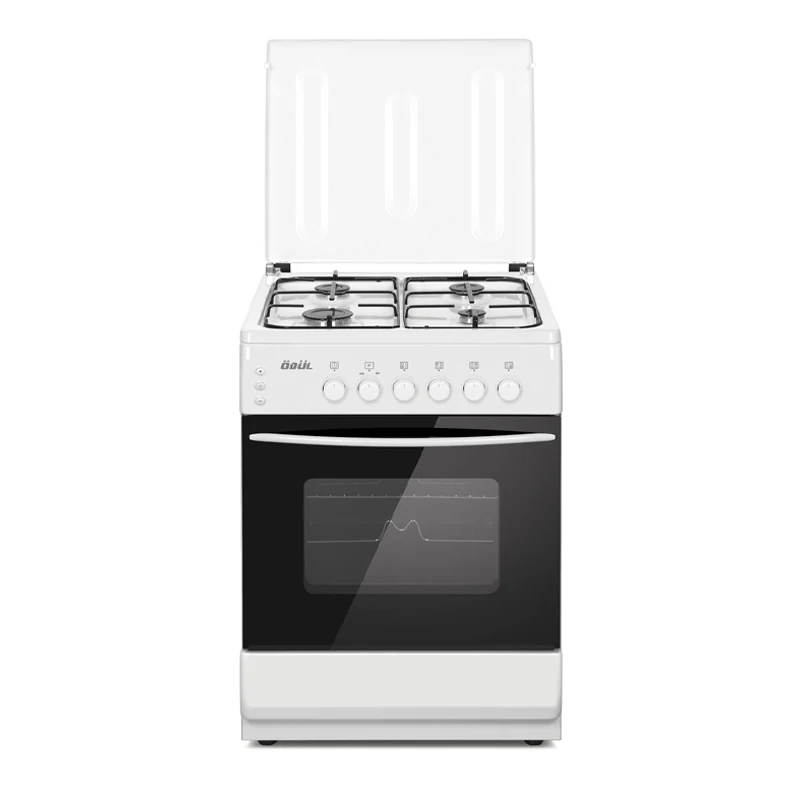 Mesa Superior Blanca Con 4 Quemadores De Gas,Sartén De Hierro Esmaltado De  Cuerpo Blanco,Compatible Con Cubierta De Metal,Horno De Pie - Buy Caixa De  Pizza,Pizza Horno De Gas,Horno De Gas Estufa Product