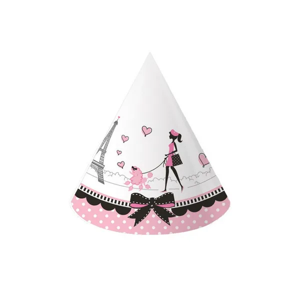 party in paris paper party hats child sizepack of 8