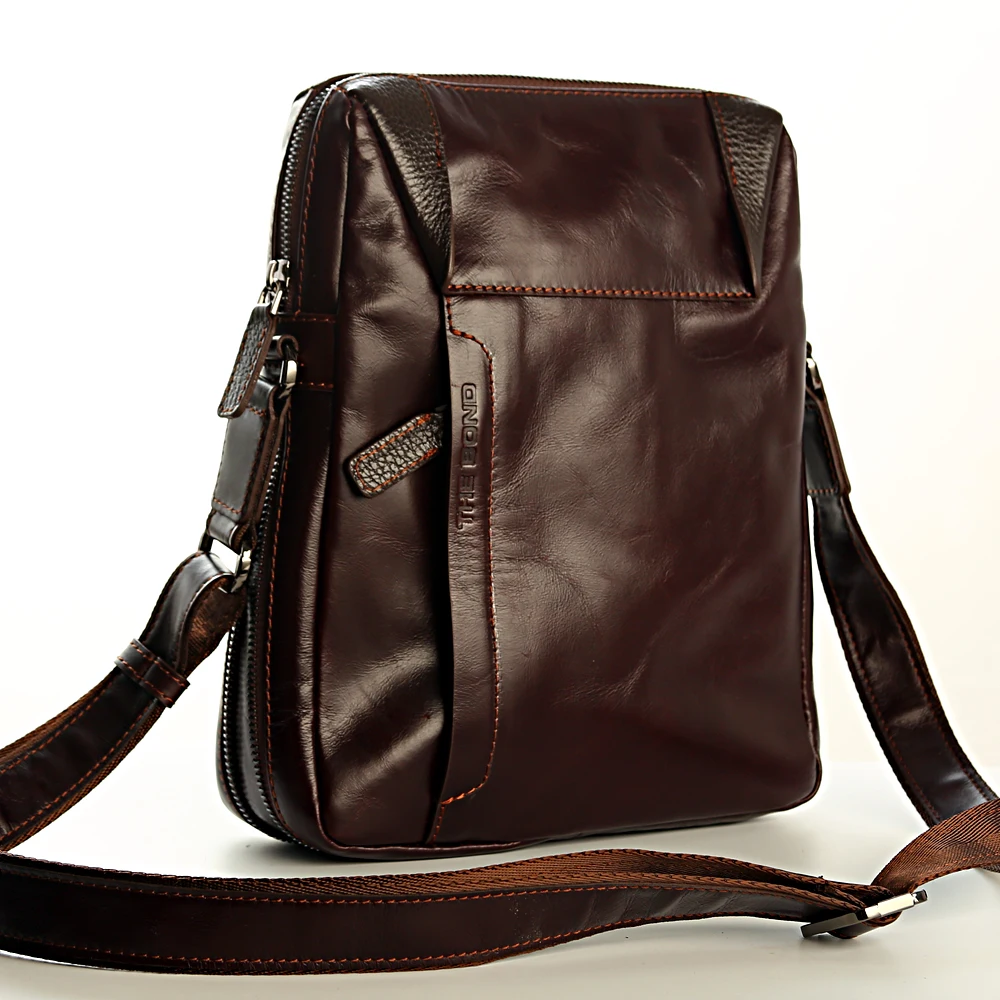 top grain leather messenger bag