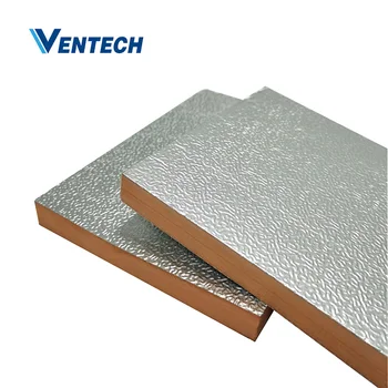 Aluminum Foil Phenolic Foam Phenolic Duct Panel Preinsulated Fiberglass ...