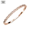S925 18k Rose Gold Plated Fashion Bangle
