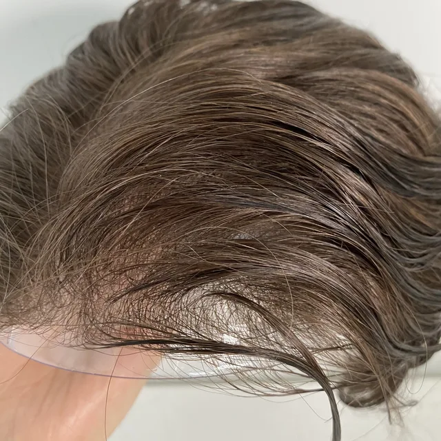 hs1-v newtimeshair super thin skin human hair toupee for men