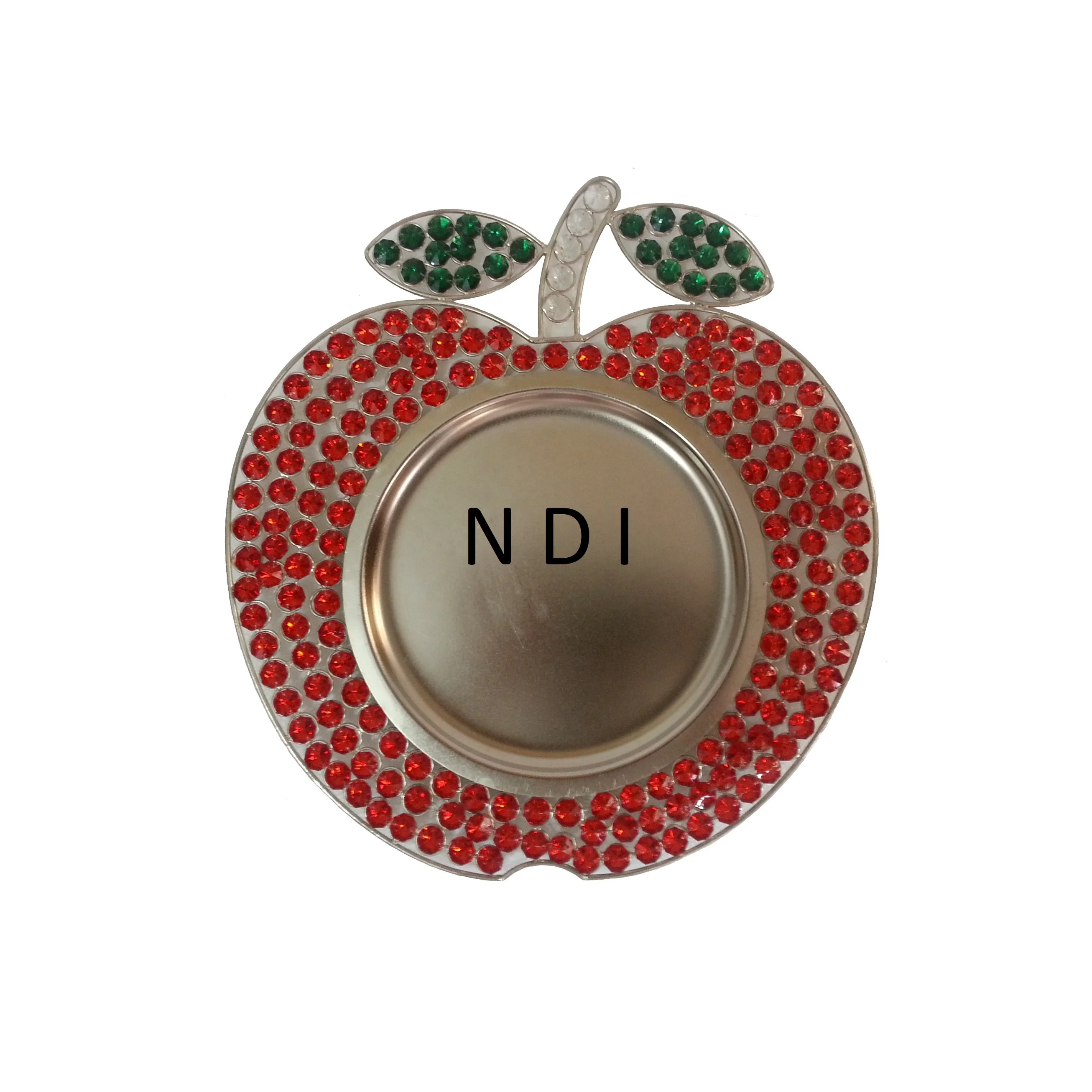 diamond designer stainless steel fruit serving charger plate for