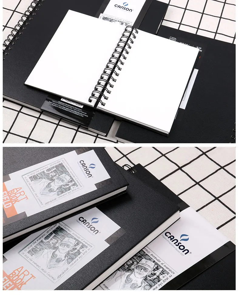 canson 96g sketch drawing book black