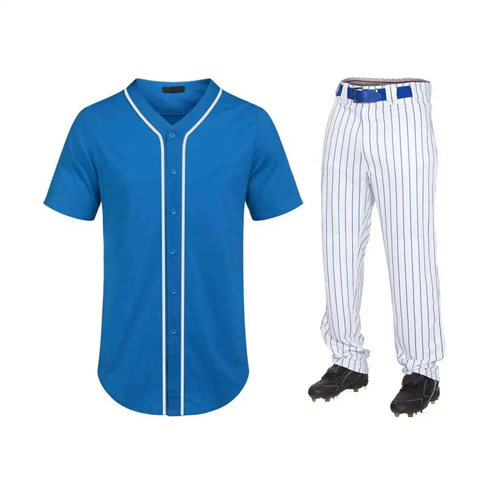 Bulk Blue Blank Baseball Jerseys 