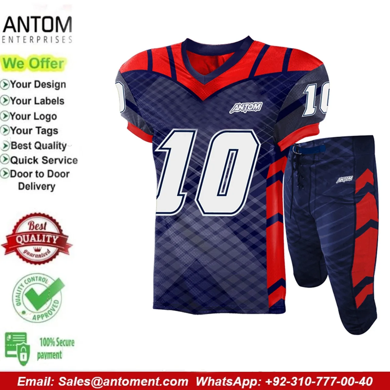 Best Price Team American Football Uniform Jersey Sublimation Blank