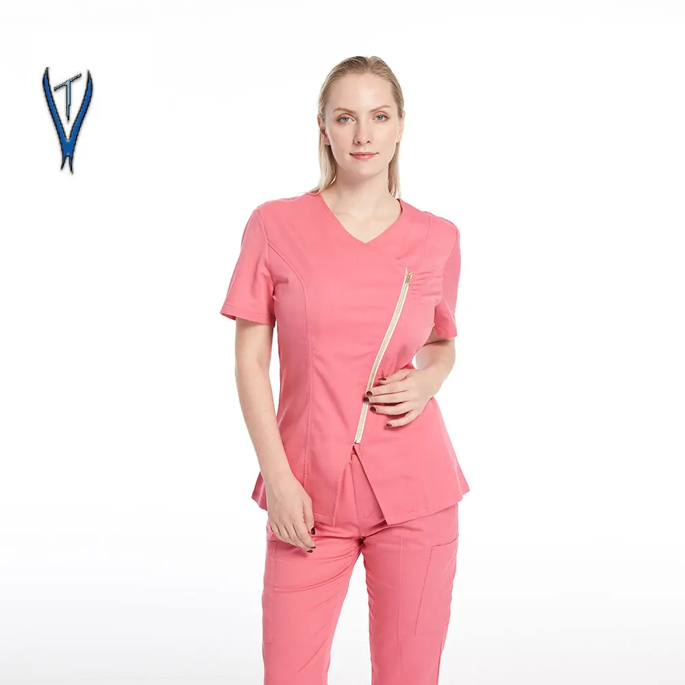 Latest Design Women's Stylish Medical Scrubs Nursing Uniform Women
