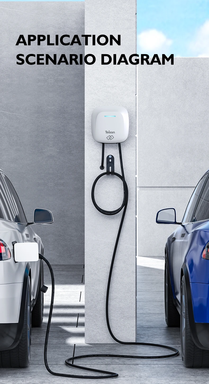 Teison 16a/32a EV Charging Station with APP/WIFI/4G/RFID