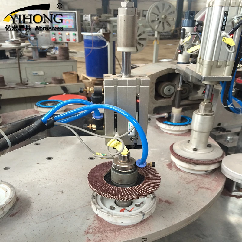 Fully Automatic Flap Disc Making Machine/grind Wheel Making Machine/abrasive Disc Making Machinery Equipment with Fiberglass Pad