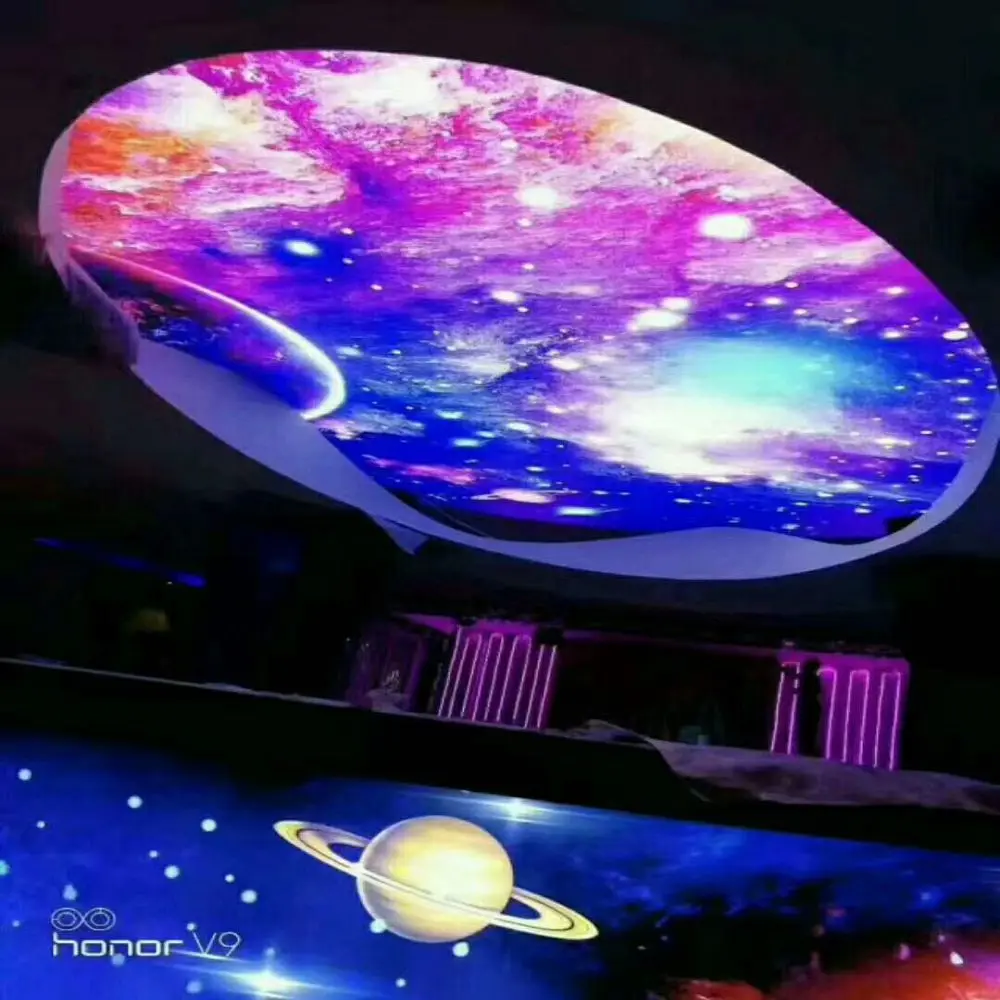 Shanghai Stretch Ceiling Material Supplier UV 3D Digital Printing Luminaire PVC False Ceiling Detail Cheap Price Cost Canada