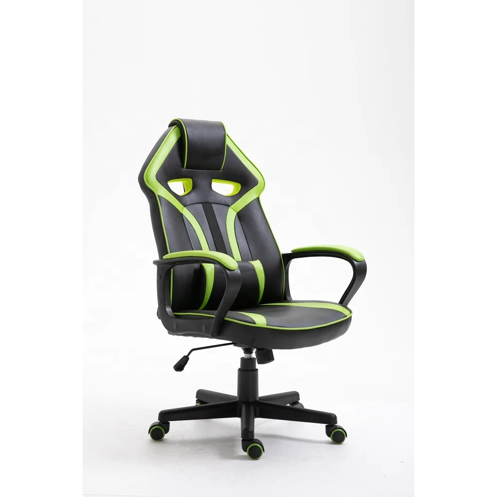 2020 Green Small Massage Gaming Chair With Flexible Wheels Buy Gaming Chair With Wheels