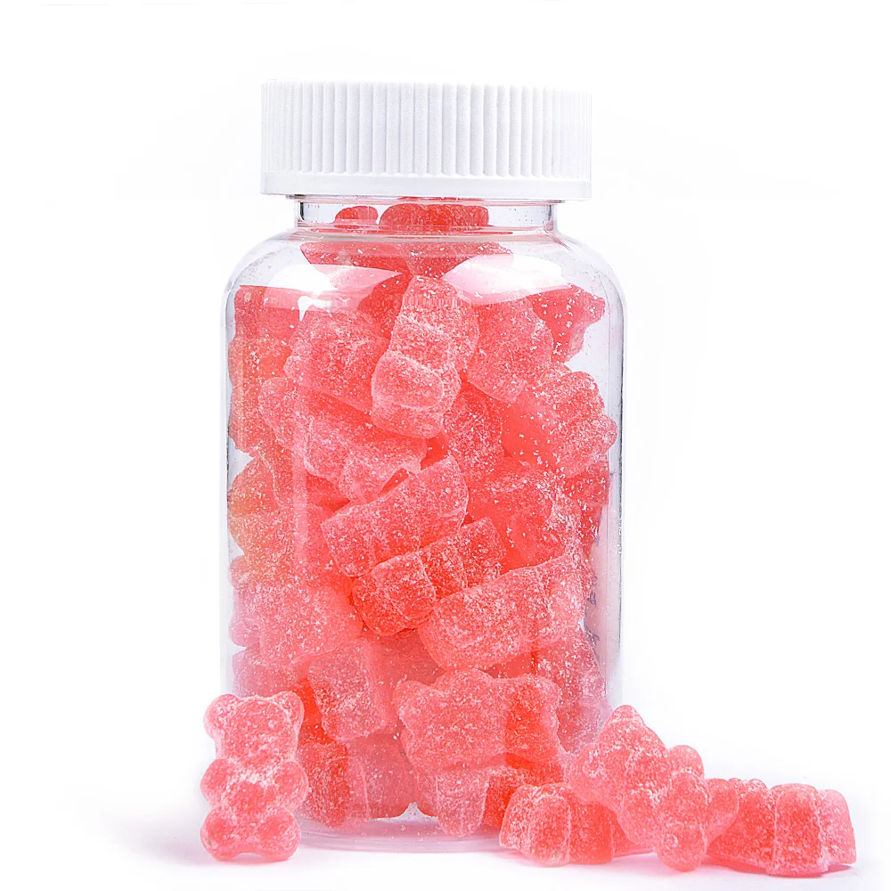 CBD Gummies 600mg Infused Gummy Bears with Melatonin 60 Count Vegan Friendly from USA Grown Hemp NON GMO Strawberry Flavor