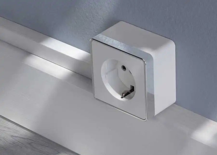 Wall Socket Double With Grounding Surface Mounted 16a Eu Standard 220v ...