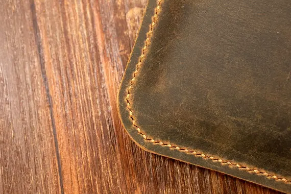 Premium Quality Indian Handmade Mac Book Sleeve and Card Holder Passport Cover for Men and Women