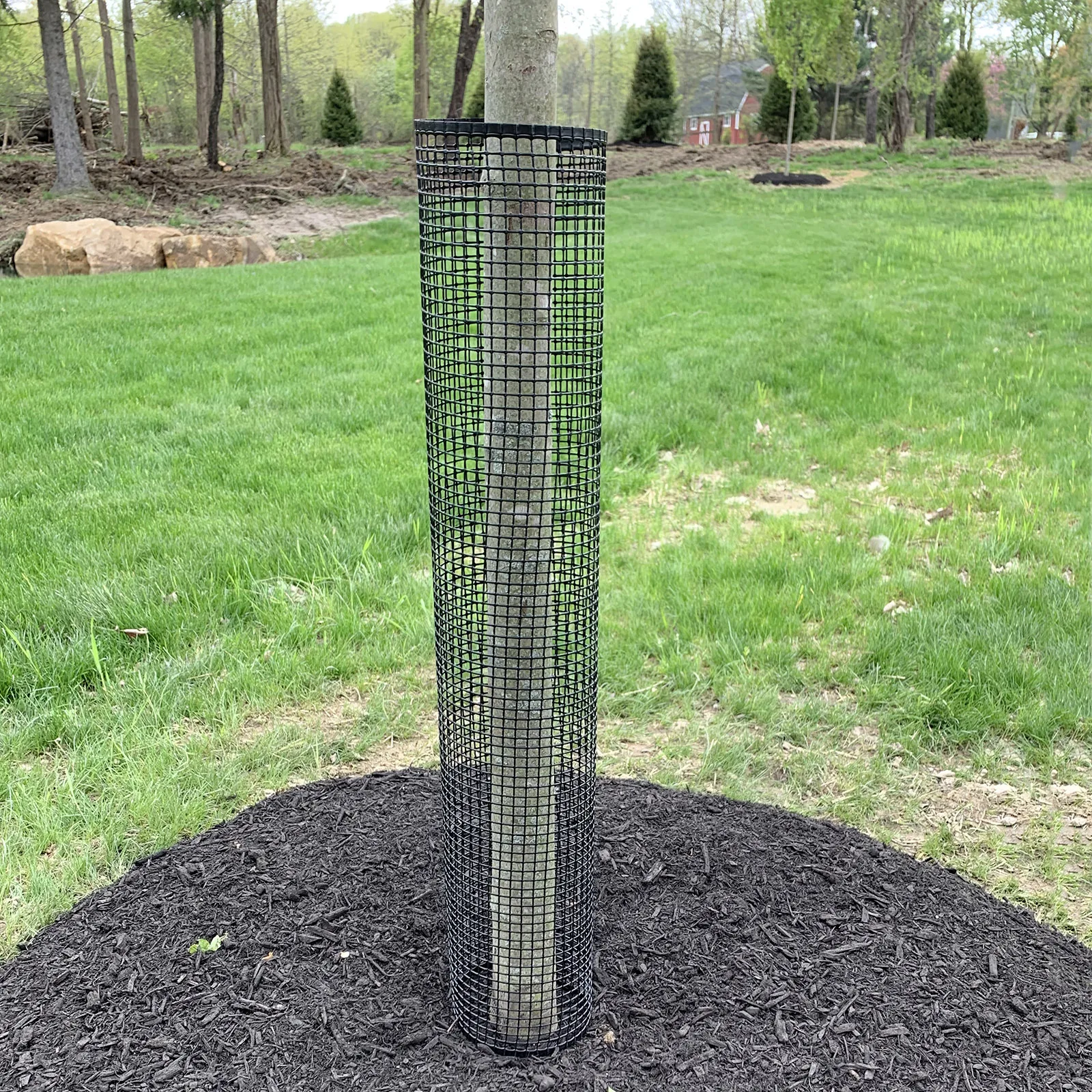 Protector De Tronco De árbol De Metal - Malla Expandible, Hierro Resistente, Para Jardín Y Patio